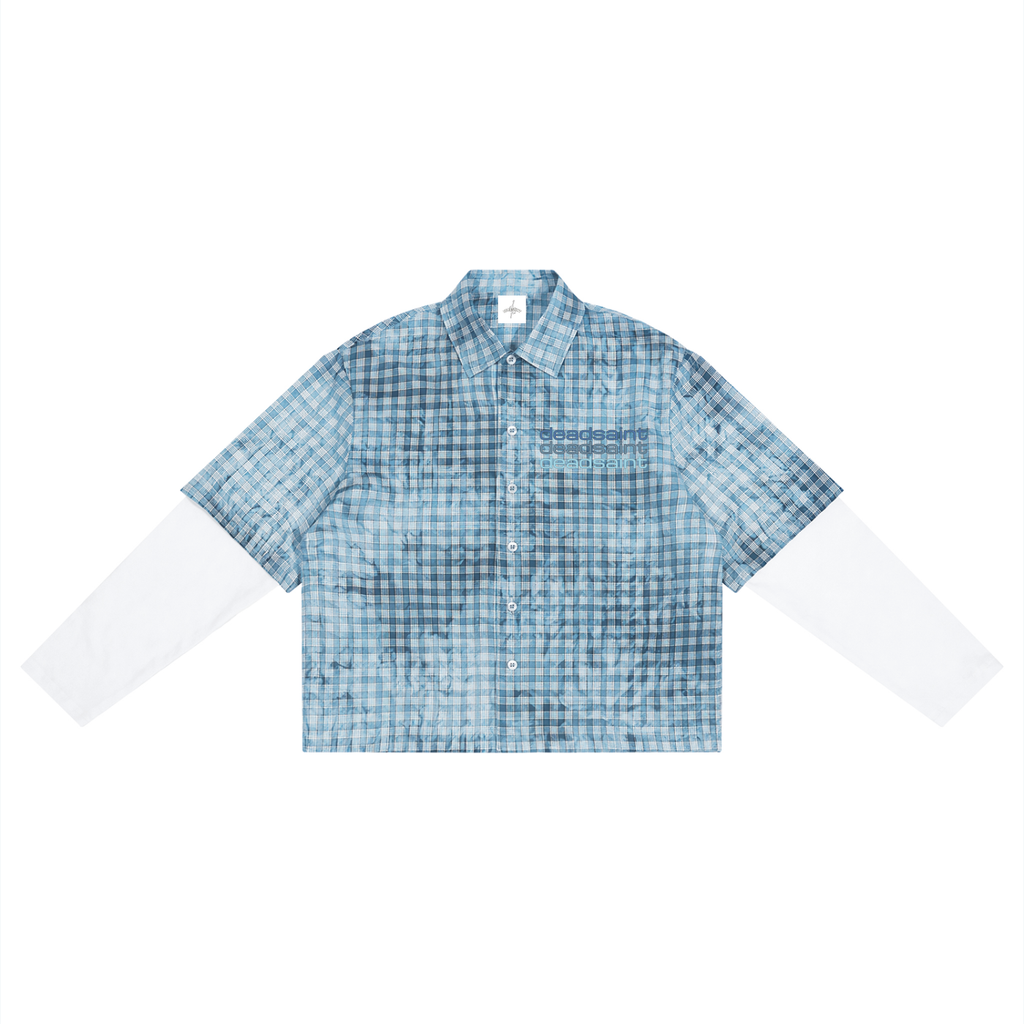 Sinner Plaid Vintage Cropped Button Up