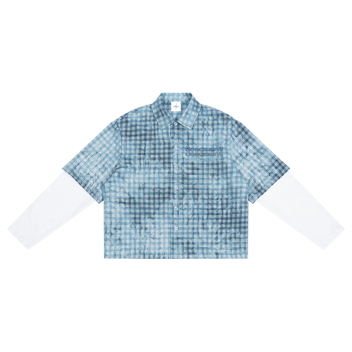 Sinner Plaid Vintage Cropped Button Up