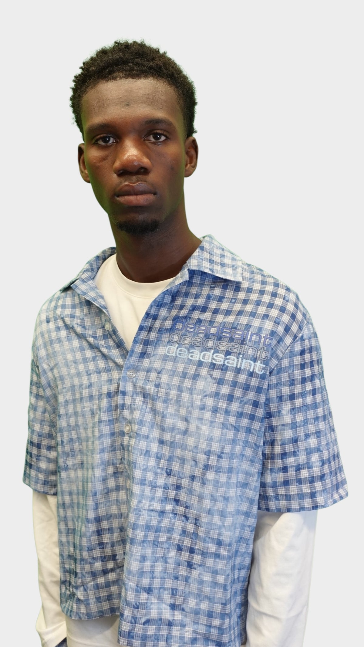 Sinner Plaid Vintage Cropped Button Up